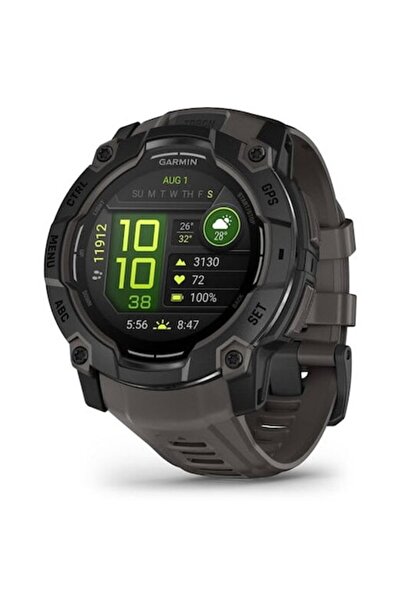Garmin Instinct 3 Smartwatch, 50 mm AMOLED, black, silicone strap