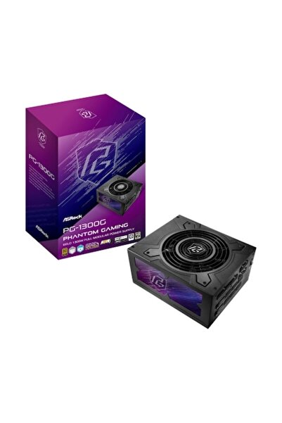 ASROCK Sursă de alimentare PC 80 Plus Gold, 1300 W, Negru, 15x13 cm, cu venti...