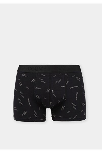 Colin's Modern Fit Printed Men's Black Boxers