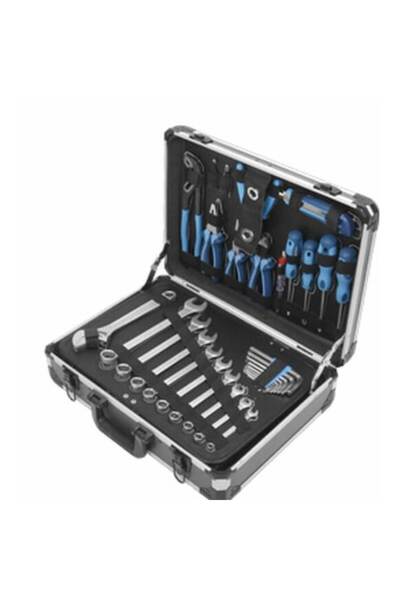 FERRESTOCK Cutie de scule, 176 piese, aluminiu, gri