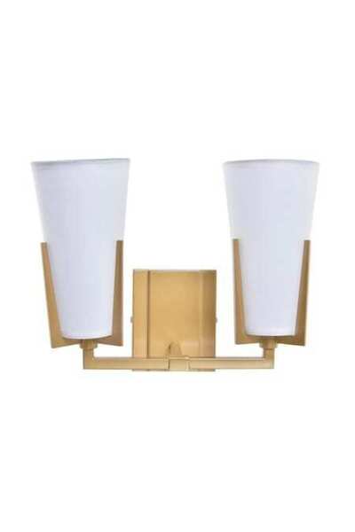 DKD Home Decor Wall Light, DKD Home Decor, Crystal/Metal, Gold/White, 30x18x23cm