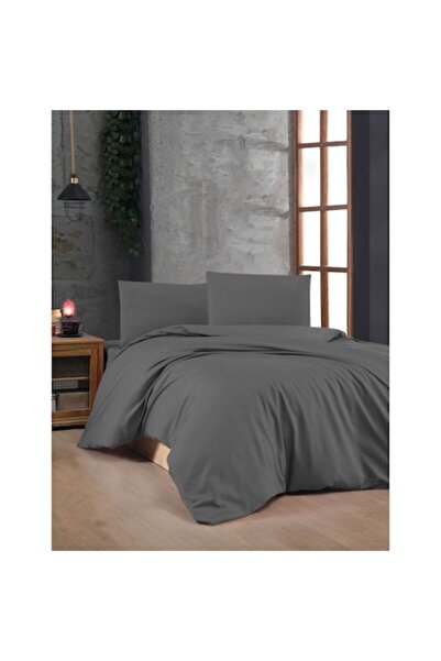 COLOUR COTTON duvet cover set (1 duvet cover + 2 pillowcases), cotton ranforc...