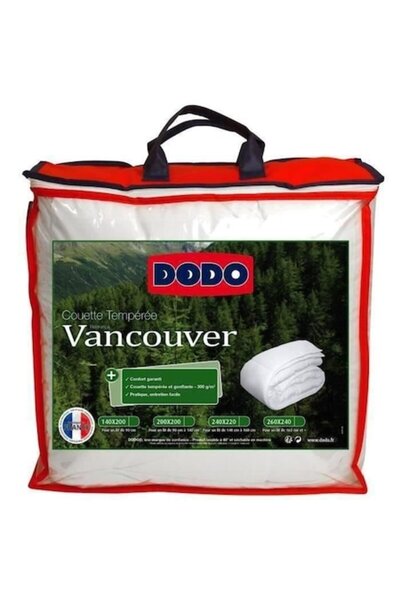 Dodo Pilota Vancouver Tempered, 200x200cm, Alb