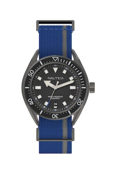 Nautica - Watch with textile strap, Blue