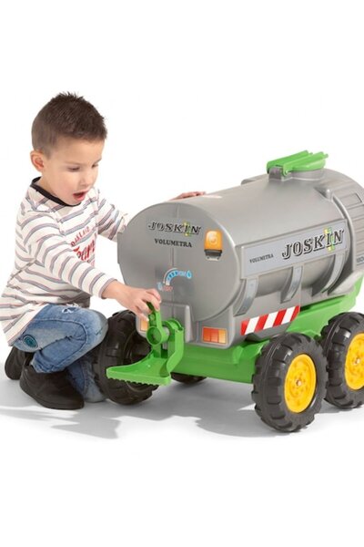 Falk Toy tanker trailer, Falk, Plastic, Grey, 3+