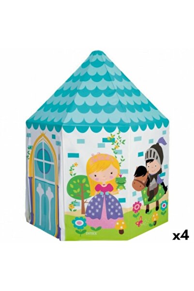 OEM Set of 4 children's playhouses, PVC, 104x104x130 cm, Multicolor