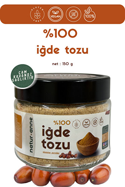 NATURANNE İğde Çekirdeği Tozu 100 g Cam Kavanoz - Doğal , Katkısız , Koruyucu...