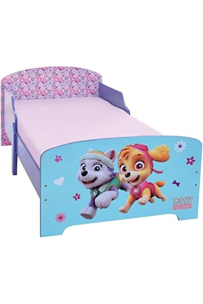 PAW PATROL Children's Bed, 140 x 70 cm, with slatted base (no mattress), MDF, Blue