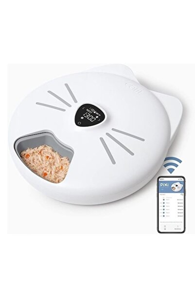 Catit Hrănitor automat inteligent pentru animale de companie PIXI, alb