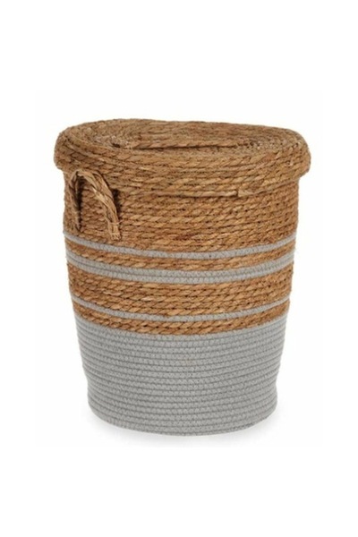 Gift Decor Set de 4 coșuri de depozitare, decorațiuni cadou, maro/gri, 36x43x...