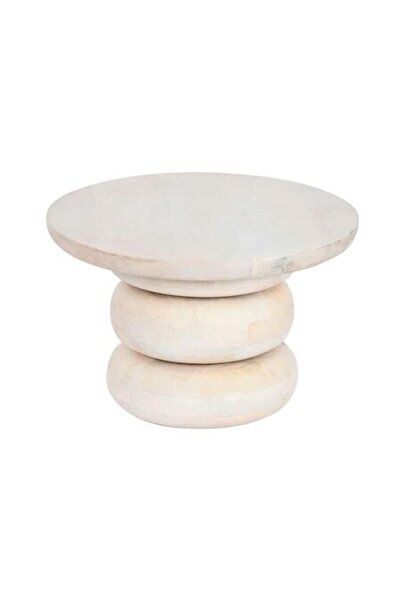 Home Esprit Măsuță laterală, Home Esprit, Lemn/MDF, 50x50x33, Alb