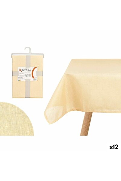 kinvara față de masă, bej, 140x240 cm, set de 12