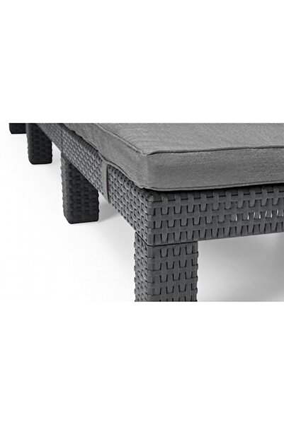 Keter Șezlong de grădină cu spătar și pernă reglabile, Daytona, 195 x 65 x 22...