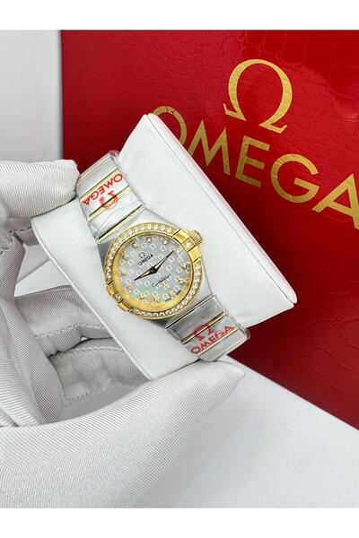 CN ساعة أوميغا كونستليشن (Omega Constellation) النسائية – ذهبية وفاخرة