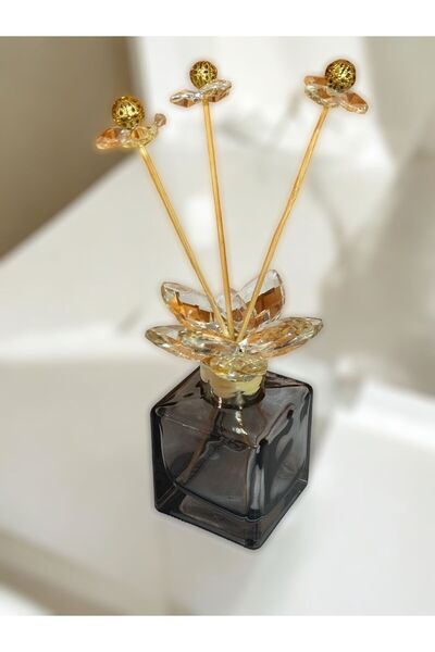 ozbience Şeffaf Kristal Taşlı Oda Kokusu Şişesi, Şık ve Zarif Tasarım