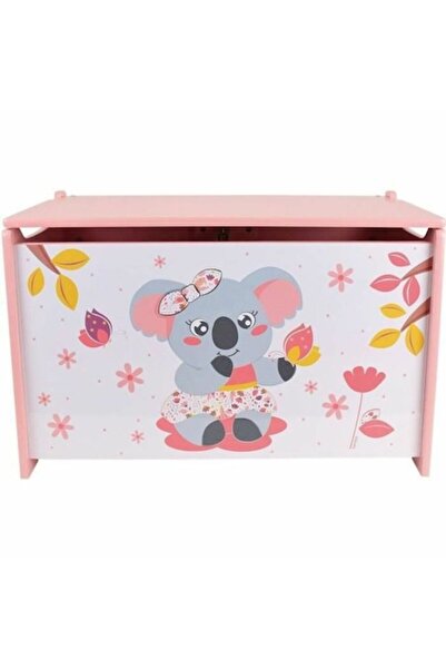 Fun House Wooden Storage Chest, Pink, 40 x 58 x 36 cm