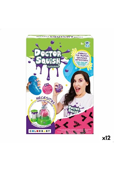 Doctor Squish Set de 12 slimes, multicolore, 4 x 5 x 4 cm