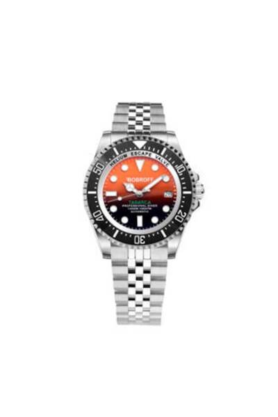 Bobroff Ceas BF0004J (42mm) Oțel inoxidabil, Argintiu, Cadran portocaliu