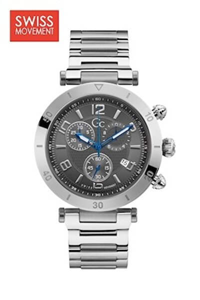 GC Chronograph Watch with Metal Bracelet, Silver