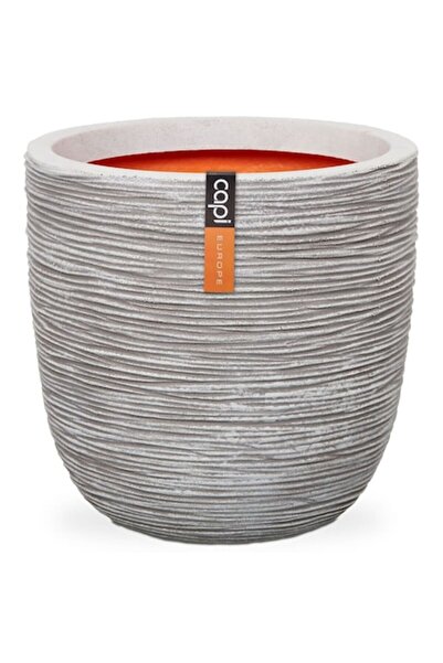 CAPI Jardinieră Nature Rib în formă de ou CAPI, fildeș, 54 x 52 cm, KOFI935