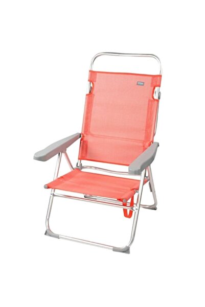 AKTİVE Set de 4 scaune pliante Flamingo, Coral, Aluminiu/Textil, 48x99x57 cm