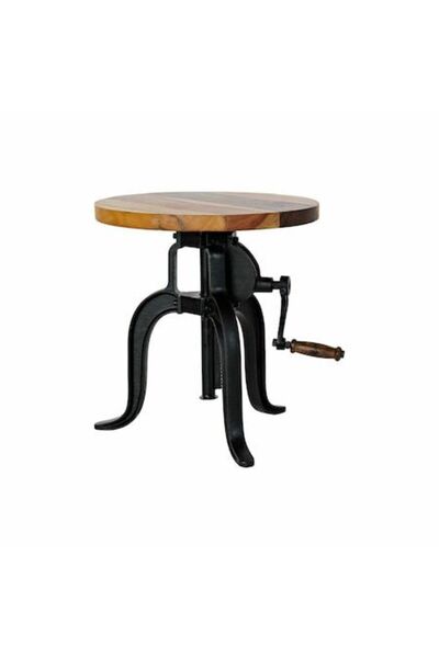 DKD Home Decor Side table Wood/Metal 45x45x42 cm Black