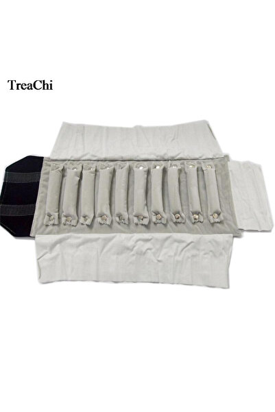 Choice حقيبة سفر أنيقة صغيرة الحجم من المخمل الأسود والرمادي لتخزين وتنظيم ال...