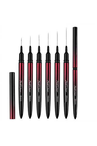 Choice G-B614 1/6 قطعة فرشاة تحديد الأظافر فرشاة أظافر جل طلاء أظافر جل فرشاة...