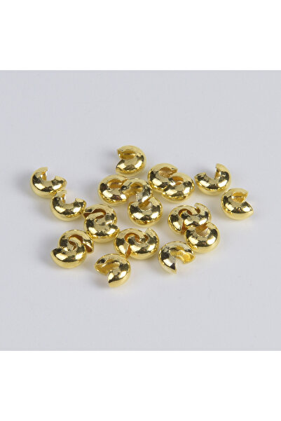 Choice 3 مم ذهبي 100 قطعة/الوحدة 3 4 5 مم أغطية التجعيد المفتوحة نهاية الخرز ...