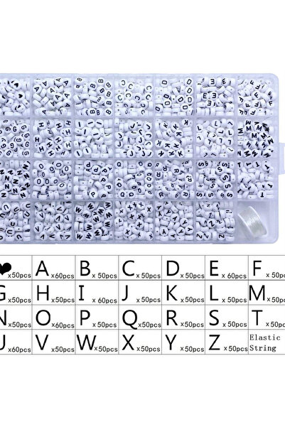 Choice 1400pcs 1400pcs/Box Acrylic English Alphabet Letter Beads Set Kits Wit...