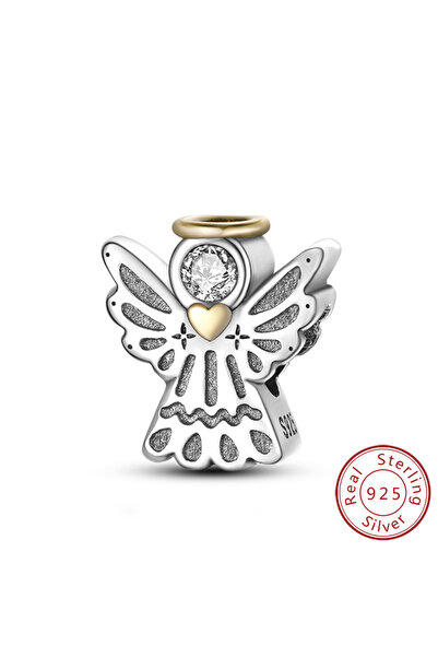 Choice KTC225 خرز فضي عيار 925 على شكل عين الشيطان وملاك ودلايات تناسب أساور ...