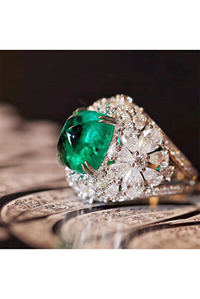 Choice 6 خواتم نسائية بتصميم فريد من نوعه من هويتان F1194 مرصعة بأحجار الزركو...