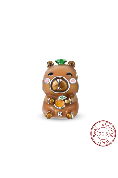 Choice8 PAC1841 Hot Sales 925 Sterling Silver Charms Pendant Capybara Monkey ...