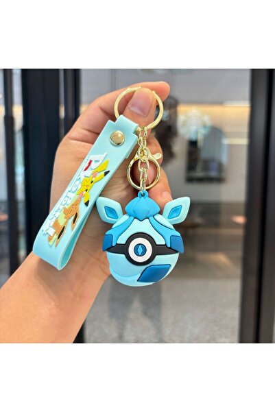 Choice سلسلة مفاتيح KC5519 بوكيمون بيكاتشو، أنمي لطيف، سنورلاكس، إيفي، حقيبة ...
