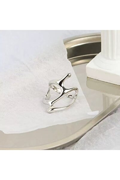 Choice قابلة للتغيير J0601110-2 تصميم إبداعي على طراز البانك، هندسي مجوف غير منتظم، مطلي بالذهب المنصهر كهربائيًا، قابل للتعديل