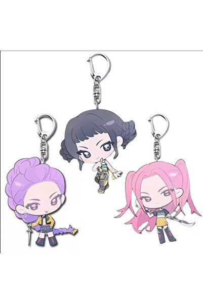 Miniso 3pcs 2025**@K Pop Demon Hunter Keychains Kpop DDemon Hunter Birthday P...