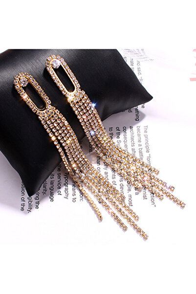RINHOO FRIENDSHIP ER21Y0717-1 Fashion Shiny Long Tassel Drop Earrings for Wom...