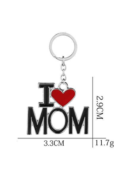 Choice سلسلة مفاتيح معدنية إبداعية عليها عبارة "أمي أحب بابا" هدية عيد الأب و...