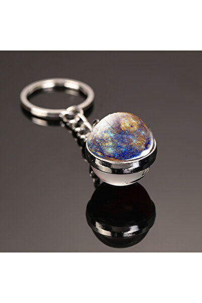 Choice سلسلة مفاتيح على شكل نجم الكون المضيء من عطارد، قلادة على شكل نظام شمس...