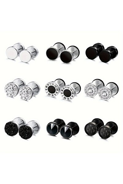 Choice مجموعة من 9 أزواج من الأقراط المزيفة المتطورة: 1/9 أزواج من الأقراط ال...