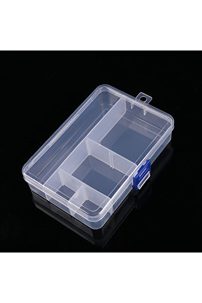 Choice صندوق تخزين بلاستيكي شفاف بحجم واحد مع حاوية قابلة للتعديل لتخزين أقرا...