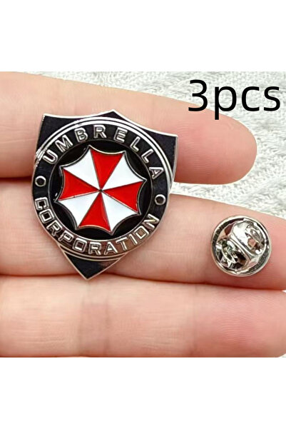 Miniso Light Yellow Gold Color 3pcs Classics Biohazard Service Evil Resident ...