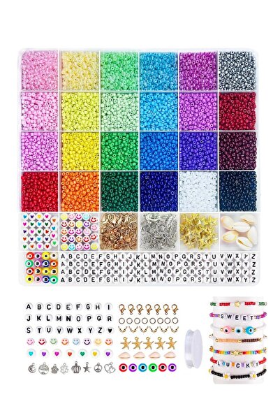 Choice مجموعة صنع أساور المجوهرات من خرز البذور الزجاجية مقاس 3 مم، مجموعة أس...