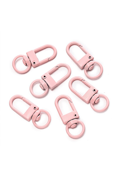 Choice Light pink 10pcs/Lot High Quality Colorful Alloy Snap Lobster Clasp Ho...