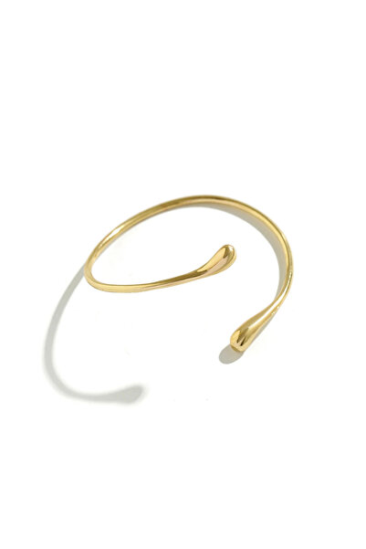 Choice Gold Simple Vintage Water Drop Open Cuff Bangles For Women Trend Goth ...