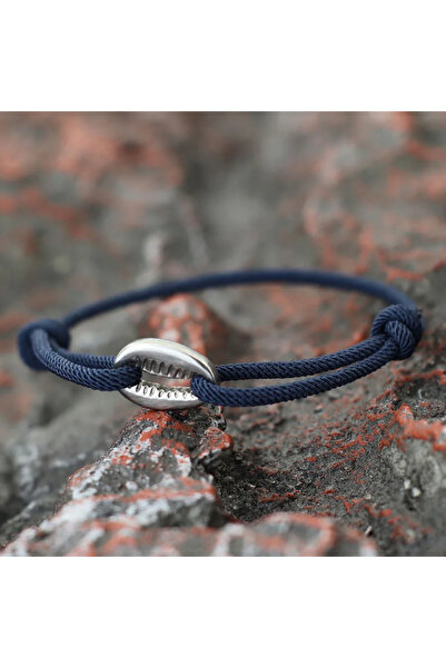 Choice سوار رجالي من حبل مكرميه منسوج يدويًا قابل للتعديل من النيكل الأسود وص...