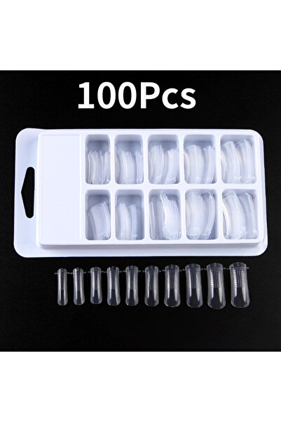 Choice 100 قطعة من قوالب جل الأظافر الملونة المصنوعة من مادة البولي أكريليك ل...