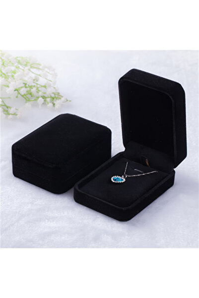 Choice صندوق مجوهرات أسود أنيق 7×10 سم، منظم قلائد، صندوق تخزين قلائد، مجموعة...