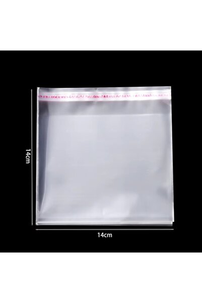 Choice 100 قطعة 14 × 14 سم 100 قطعة/الوحدة أكياس شفافة ذاتية اللصق أكياس بلاس...