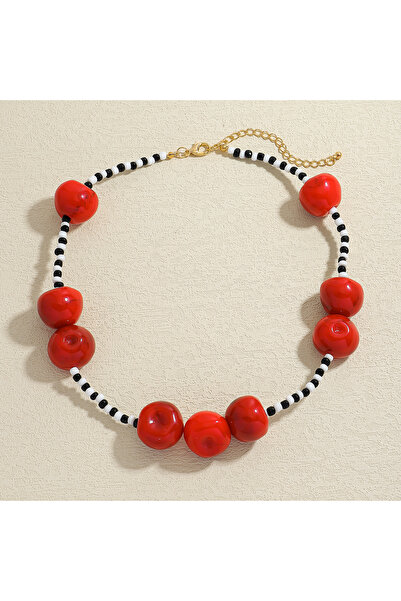 Choice عقد من خرز الكرز العصري من ZAA طراز 1 لعام 2025 للنساء مصنوع يدويًا من...